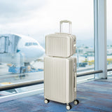 Slimbridge Luggage Suitcase Trolley White 2pc 14"+20"-1910112844469374983