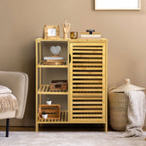 Levede  Bathroom Bamboo Storage Cabinet Natural-1917016713598210054