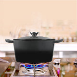 TOQUE 4L Enamel Dutch Oven Pot in Black Colour-1910113168315781127