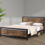 Levede Metal Bed Frame Mattress Base Queen-1910113211580026886