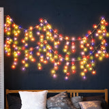 800 LED Curtain Fairy String Lights Multi Colour-1910113305721180167