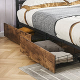 Levede 4 Double Bed Frame Storage Drawers-1910113211731021830