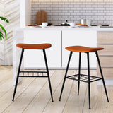 Levede 2x Bar Stools Kitchen Bar Pub Tan-1910113243121192967