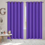 2x Blockout Curtains Panels 3 Layers Purple-1919892930588446726