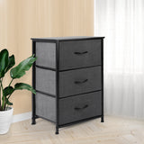Levede Storage Cabinet Tower Chest Dark Grey-1917016726277591047