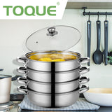 TOQUE Stainless Steel Steamer Meat Vegetable-1910112821643972615