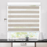 Marlow Blackout Zebra Roller Blind Curtains 60x210 Beige-1910113278886023175