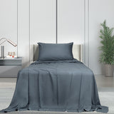 Dreamz 3pcs Sinigle Size 100% Bamboo Bed Sheet Set in Charcoal Colour Single-1910113202633576455