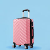 Slimbridge 24 uggage Suitcase Travel Rose Gold 24 inch-1910112829856419847