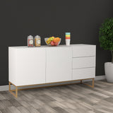 Levede Buffet Sideboard Storage Cabinet White-1917016728072753157
