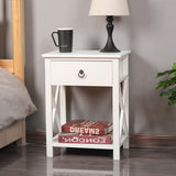 Levede 2x Bedside Tables Drawers Side-1910113031367561223