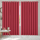 2x Blockout Curtains Panels 3 Layers Burgundy CD1003-300X230-GY-1919892933516070918
