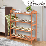 Levede Bamboo Shoe Rack Storage Wooden-1910113025826885638