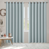 2x Blockout Curtains Panels 3 Layers Green-1910113273798332422