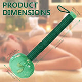 NNEOBA Long Handled Wormwood Massage Hammer Green