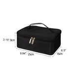 NNEOBA Small Insulated Lunch Box Bag for Work Picnic (Black)