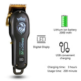NNEOBA Rechargeable Hair Clipper High Performance Electric Trimmer for Men Black