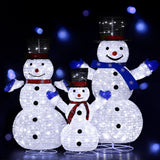 NNEDSZ 3 PCS Christmas Lights 330 LED Fairy Light Snowman Decorations Jingle Jollys