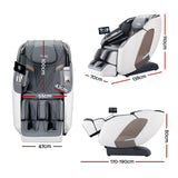 NNEDSZ Livemor 4D Massage Chair Electric Recliner Double Core Mechanism Massager Melisa White