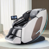 NNEDSZ Livemor 4D Massage Chair Electric Recliner Double Core Mechanism Massager Melisa White