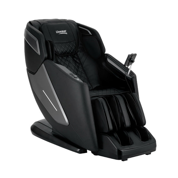 NNEDSZ Livemor 4D Massage Chair Electric Recliner Home Massager Black