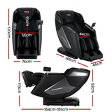 NNEDSZ Livemor 4D Massage Chair Electric Recliner Home Massager Black