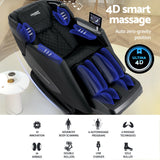 NNEDSZ Livemor 4D Massage Chair Electric Recliner Home Massager Black