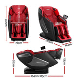 NNEDSZ Livemor 4D Massage Chair Electric Recliner Home Massager Red