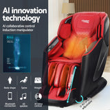 NNEDSZ Livemor 4D Massage Chair Electric Recliner Home Massager Red