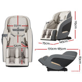NNEDSZ Livemor Massage Chair Electric Recliner Massager Grey Decima