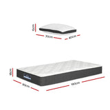 NNEDSZ Bedding 18cm Mattress Medium Soft w/Pillows Single
