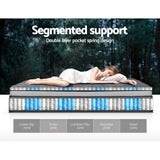 NNEDSZ Giselle Bedding 34cm Mattress Double Layer Pocket Spring Double