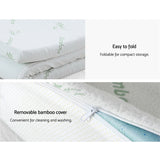 NNEDSZ Giselle Bedding Memory Foam Mattress Topper 11-Zone 8cm Single