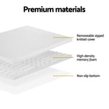 NNEDSZ Bedding Memory Foam Mattress Topper 7-Zone Airflow Pad 8cm King White