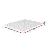 NNEDSZ Bedding Memory Foam Mattress Topper 7-Zone Airflow Pad 8cm Queen White