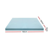 NNEDSZ Bedding Memory Foam Mattress Topper Cool Gel Bed Mat Bamboo 10cm Double