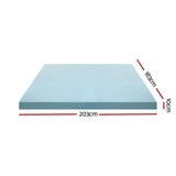 NNEDSZ Bedding Memory Foam Mattress Topper Cool Gel Bed Mat Bamboo 10cm King