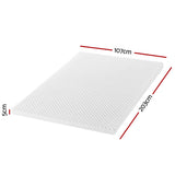 NNEDSZ Giselle Bedding Memory Foam Mattress Topper Egg Crate 5cm King Single