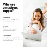 NNEDSZ Giselle Bedding Memory Foam Mattress Topper Egg Crate 5cm King Single