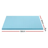 NNEDSZ Giselle Bedding Memory Foam Mattress Topper Ventilated Cool Gel 8cm Single