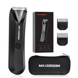 NNEOBA Waterproof Body Hair Trimmer SkinSafe Ceramic Blade Black