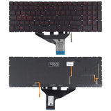 Red Backlit Us Keyboard For Hp Omen 15 / 17 Series-1915197390487425024