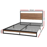 NNEDSZ Artiss Bed Frame Queen Size Metal Bed Frame DANE