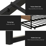 NNEDSZ Artiss Bed Frame 2x Single Size Metal Trundle Daybed DEAN