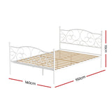 NNEDSZ Artiss Bed Frame Double Size Metal Bed Frame GROA