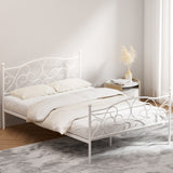 NNEDSZ Artiss Bed Frame Double Size Metal Bed Frame GROA