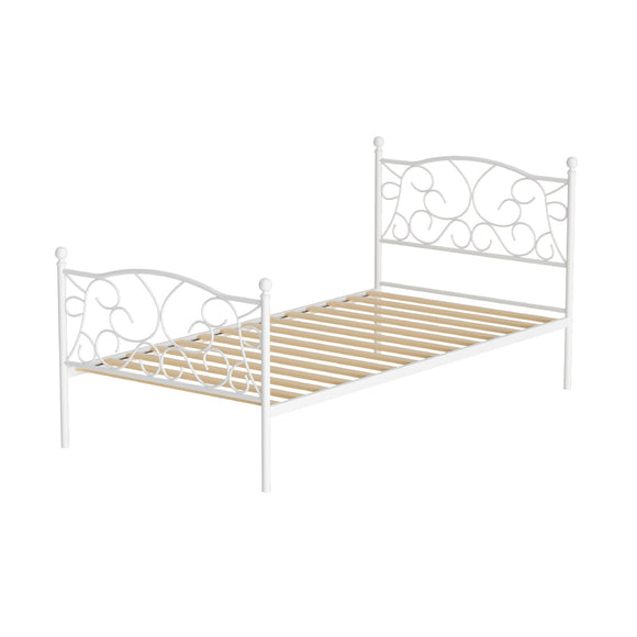 NNEDSZ Bed Frame Single Size Metal Frame GROA