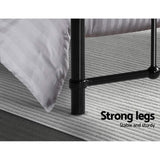 NNEDSZ Artiss Bed Frame Metal Bed Frame LEO - Double (Black)