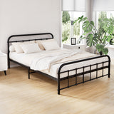 NNEDSZ Artiss Bed Frame Metal Bed Frame LEO - Double (Black)