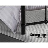 NNEDSZ Artiss Bed Frame Metal Bed Frame LEO - King Single(Black)